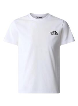 Camiseta The North Face Simple Dome Blanco Niños