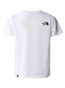 Camiseta The North Face Simple Dome Blanco Niños