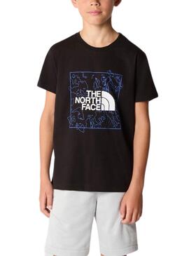 Camiseta The North Face New Graphic Negro Niño