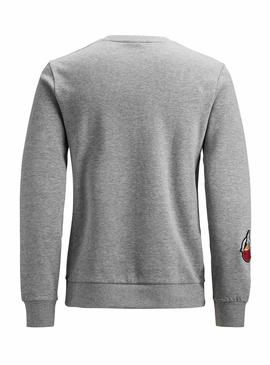 Sudadera Jack and Jones Nasa Gris Hombre