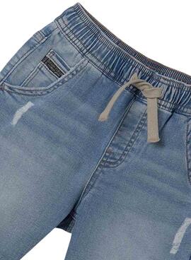 Bermuda Mayoral Denim Jogger Claro Para Niño