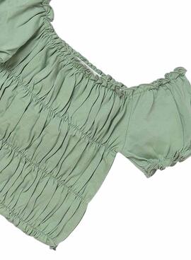 Conjunto Mayoral Short Estampado Menta Para Niña