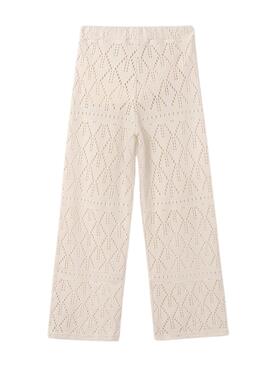 Pantalón Mayoral Calado Beige Para Niña