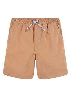 Bermuda Levis Pull On Woven Short Naranja Niño