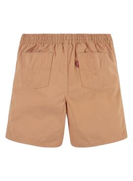 Bermuda Levis Pull On Woven Short Naranja Niño