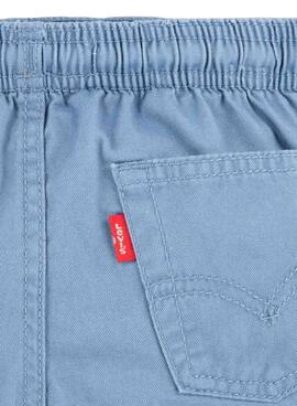 Bermuda Levis Pull On Woven Azul Claro Para Niño