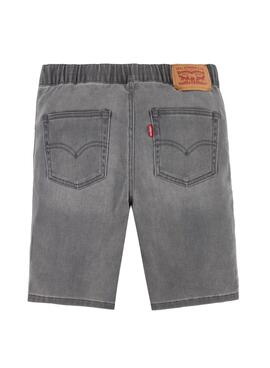 Bermuda Levis Skinny Dobby Gris Para Niño