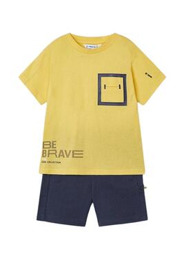 Conjunto Mayoral Be Brave Amarillo Para Niño