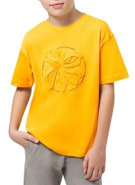 Camiseta Mayoral Embossed Amarillo Para Niño