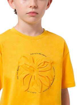 Camiseta Mayoral Embossed Amarillo Para Niño