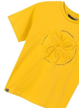 Camiseta Mayoral Embossed Amarillo Para Niño