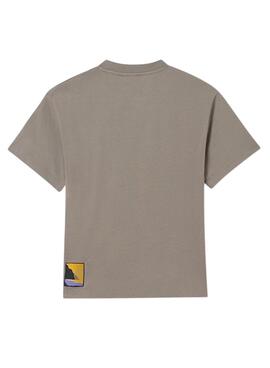 Camiseta Mayoral Paisaje Gris Para Niño