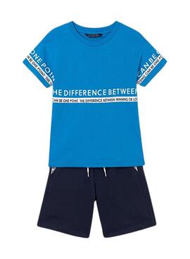 Conjunto Mayoral 2 Piezas Cintas Turquesa De Niño