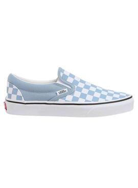 Zapatillas Vans Slip On Checkerboard Azul y Blanco