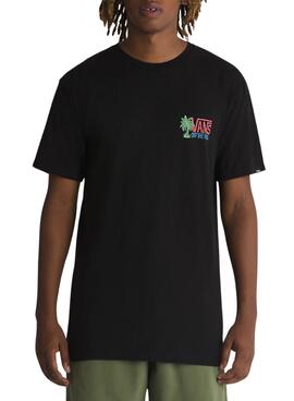 Camiseta Vans Palm Lines Negro Para Hombre
