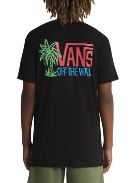 Camiseta Vans Palm Lines Negro Para Hombre