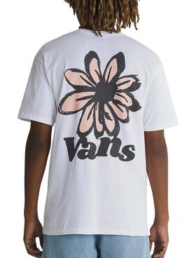 Camiseta Vans Brush Petal Blanco Para Hombre