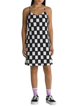 Vestido Vans Venton Checker Blanco y Negro Para Mujer