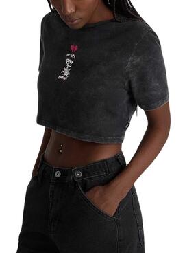 Camiseta Vans Heartbreaker Negro Para Mujer