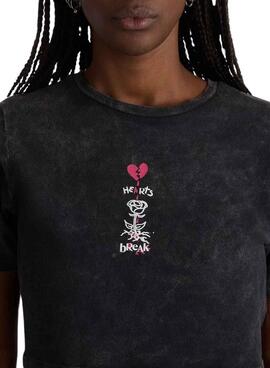 Camiseta Vans Heartbreaker Negro Para Mujer