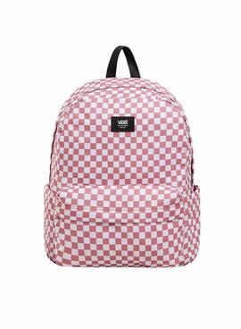 Mochila Vans Old Skool Check Rosa Para Mujer