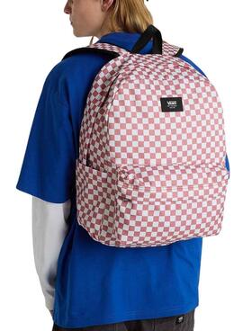 Mochila Vans Old Skool Check Rosa Para Mujer