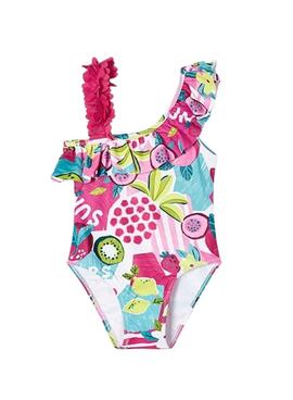 Bañador Mayoral Estampado Fucsia Para Niña