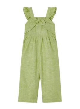 Mono Mayoral Nudo Lino Verde Para Niña