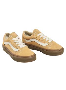 Zapatillas Vans Old Skool Camel Para Niño y Niña