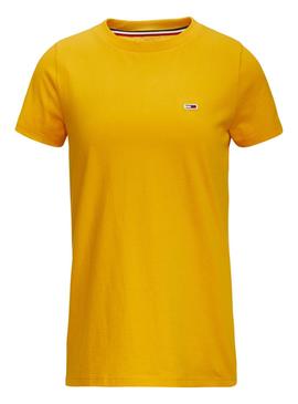 Camiseta Tommy Jeans Classic Amarillo Mujer