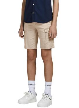 Bermudas Jack and Jones Joe Cargo Beige Niño