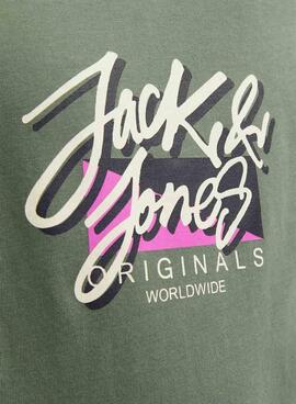 Camiseta Jack and Jones Tampa Fast Verde