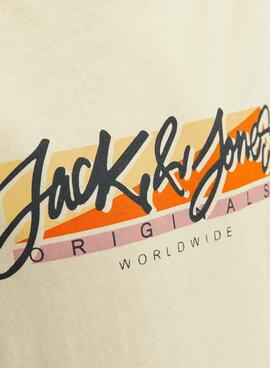 Camiseta Jack and Jones Tampa Fast Crema