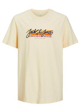 Camiseta Jack and Jones Tampa Fast Crema