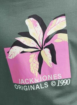 Camiseta Jack and Jones Tampa Verde Para Niño