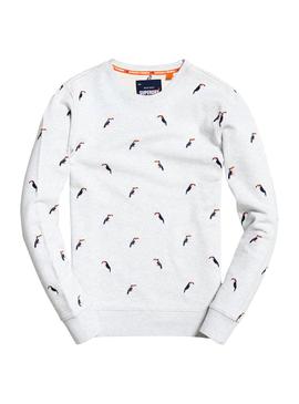 Sudadera Superdry AOE Gris Para Hombre