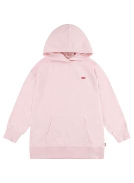 Sudadera Levis Hoodie Chalkpink Rosa Para Niña