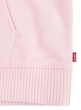 Sudadera Levis Hoodie Chalkpink Rosa Para Niña