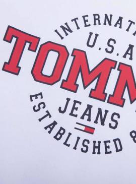 Sudadera Tommy Jeans 85 Blanco Hombre