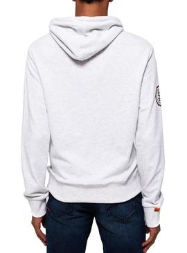 Sudadera Superdry Track And Field Lite Gris Hombre