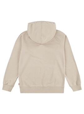 Sudadera Levis Lived In Hoodie Beige Para Niño