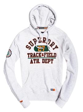 Sudadera Superdry Track And Field Lite Gris Hombre