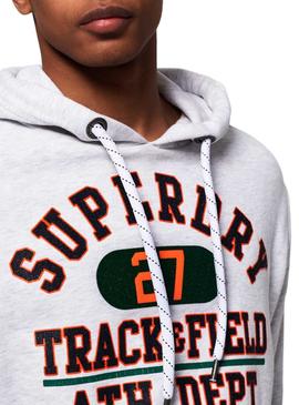 Sudadera Superdry Track And Field Lite Gris Hombre