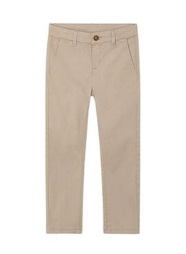 Pantalón Mayoral Chino Básico Slim Beige Para Niño