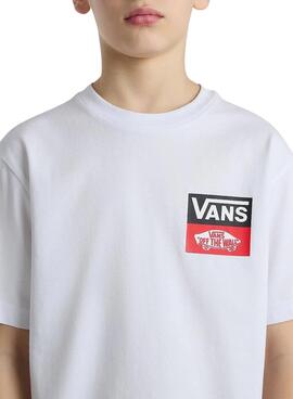 Camiseta Vans OG Logo Blanco Para Niños
