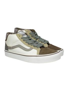 Zapatillas Vans Mid Skool 37 Blanco Para Hombre