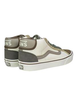 Zapatillas Vans Mid Skool 37 Blanco Para Hombre