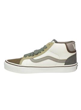 Zapatillas Vans Mid Skool 37 Blanco Para Hombre