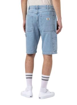 Bermuda Dickies Garyville Denim Azul Para Hombre