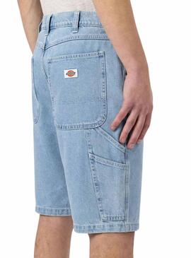 Bermuda Dickies Garyville Denim Azul Para Hombre